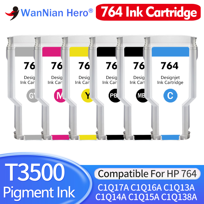 Solvent Printer Ink - Nouveau cartouche d'encre 300ml 764 Compatible