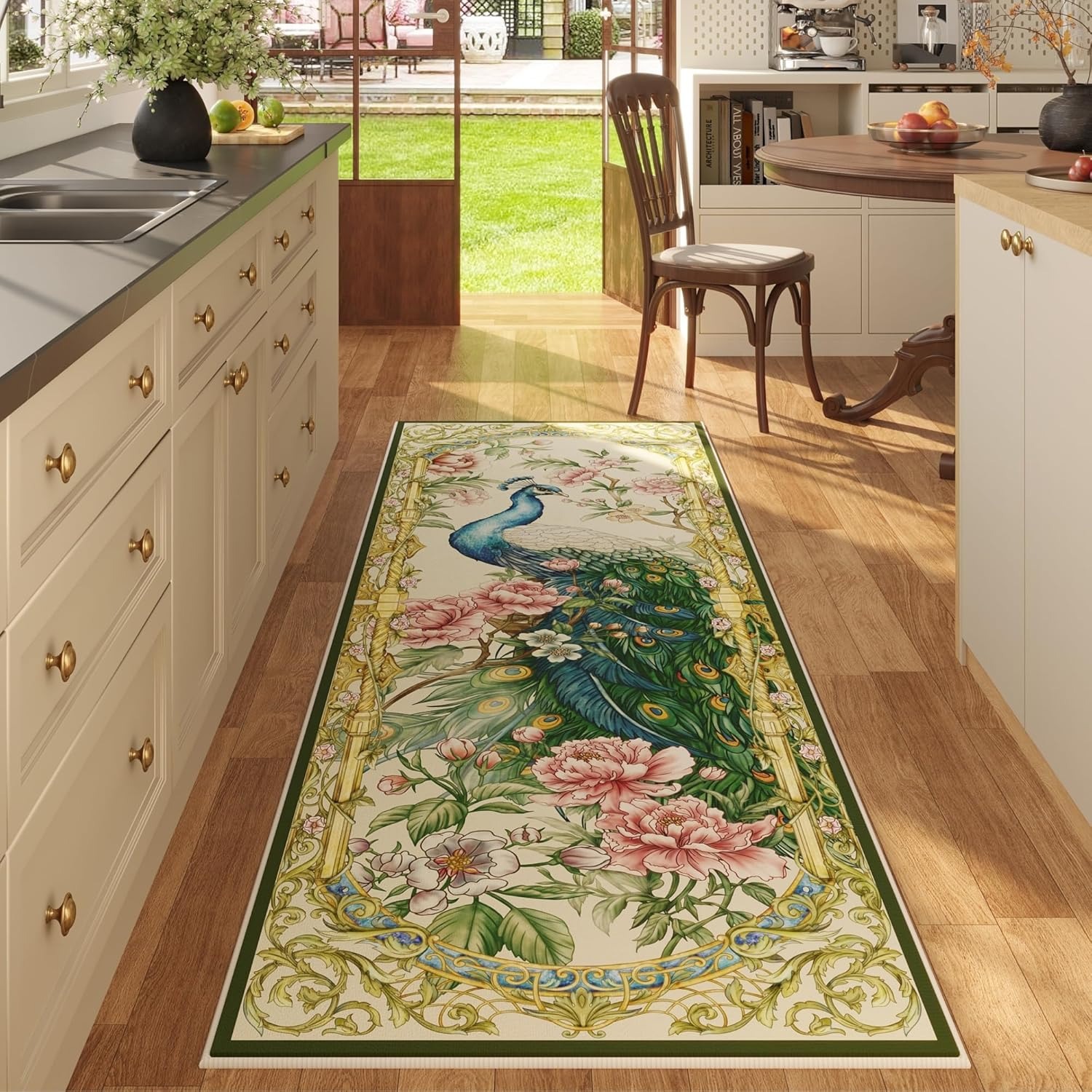 Commercial Printing Online - Tapis de couloir imprimé Floral Animal,
