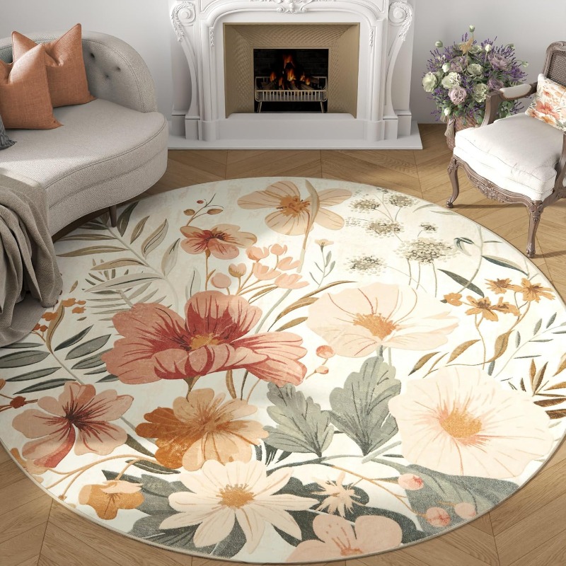 Commercial Printing Online - Tapis rond pour salon, style nordique