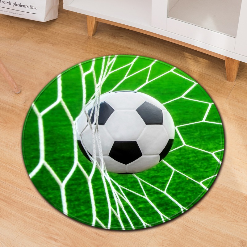Commercial Printing Format - Tapis rond thème Football, Style sportif,