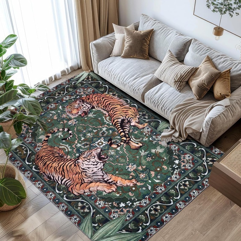 Tapis de salon Design tigre ré - Commercial Printing Online avis et prix