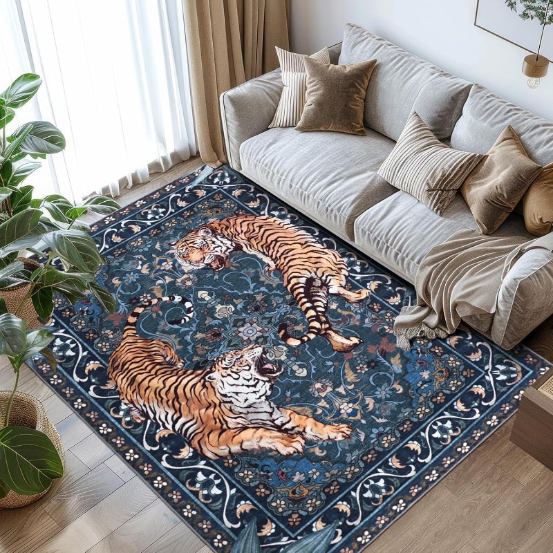 Tapis de salon Design tigre ré - Commercial Printing Online avis et prix