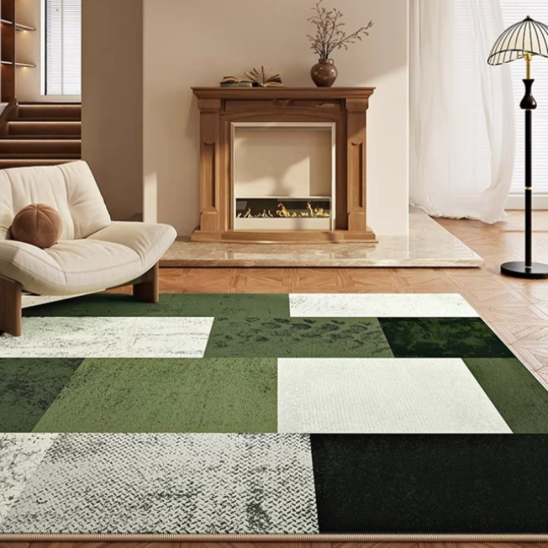 Tapis pour salon, motif à carr - Commercial Printing Online avis et prix