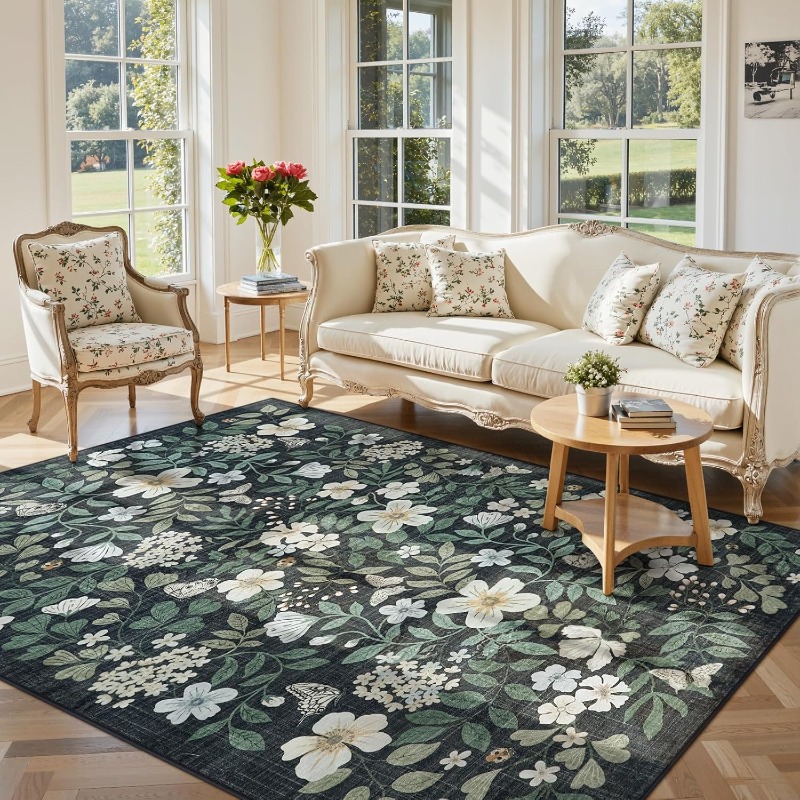 Tapis de salon à fleurs, Vinta - Commercial Printing Online avis et prix