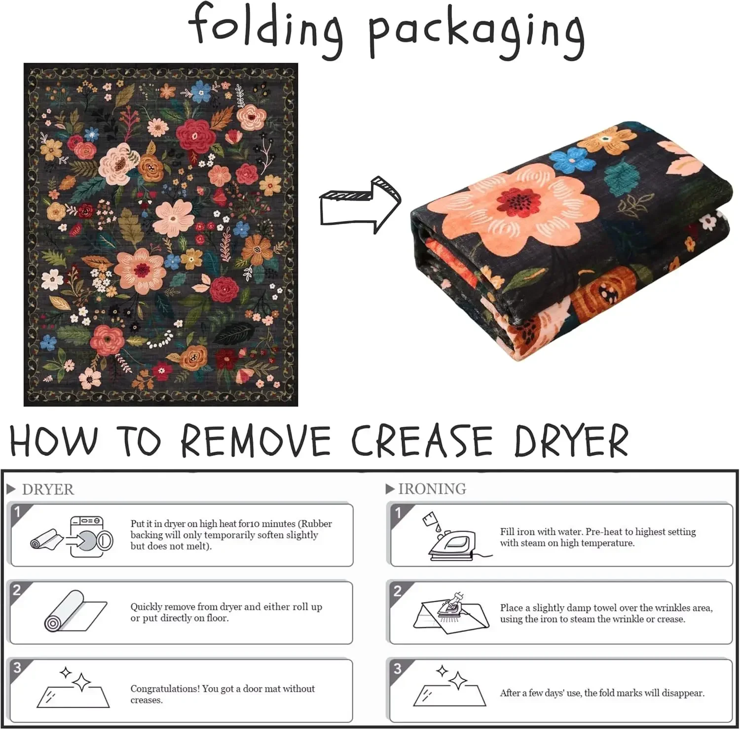 Tapis de couloir imprimé Flora - Commercial Printing Online avis et prix