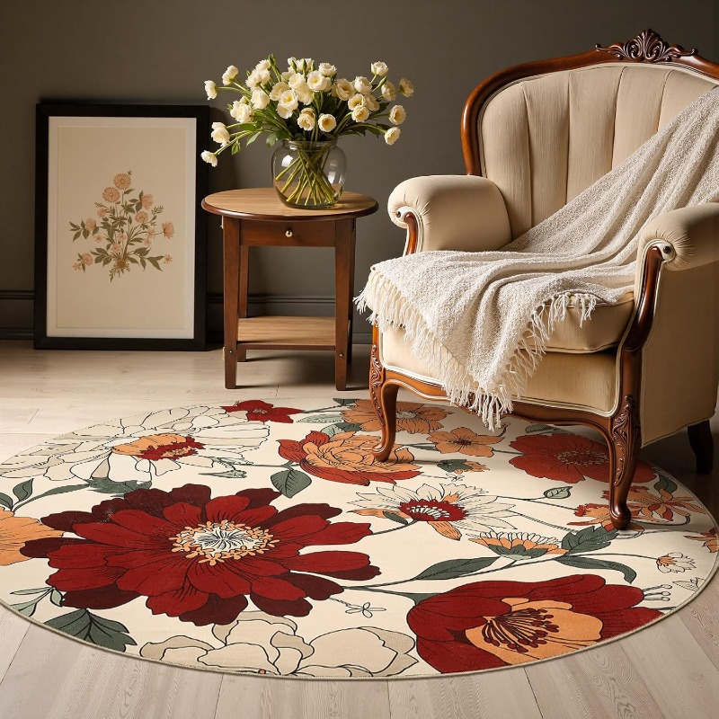 Tapis rond pour salon, style n - Commercial Printing Online avis et prix